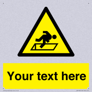 Custom Warning Hatch Sign